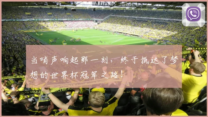 当哨声响起那一刻，终于抵达了梦想的世界杯冠军之路！