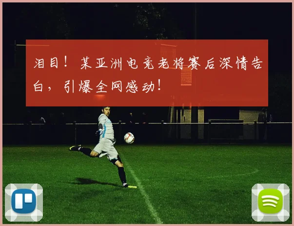 泪目!某亚洲电竞老将赛后深情告白,引爆全网感动!